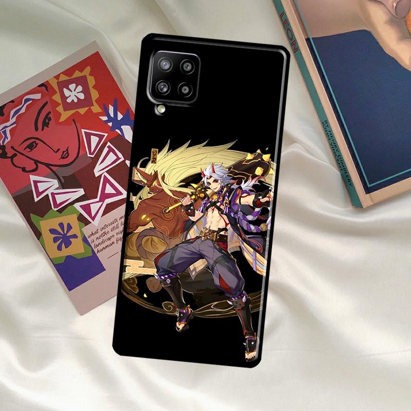Чехол Genshin Impact Аратаки Итто для Samsung Galaxy A56 A36 A06 A13 A53 A32 A12 A22 A52 A35 A26 A16 A55 A15 A54 A34 A14