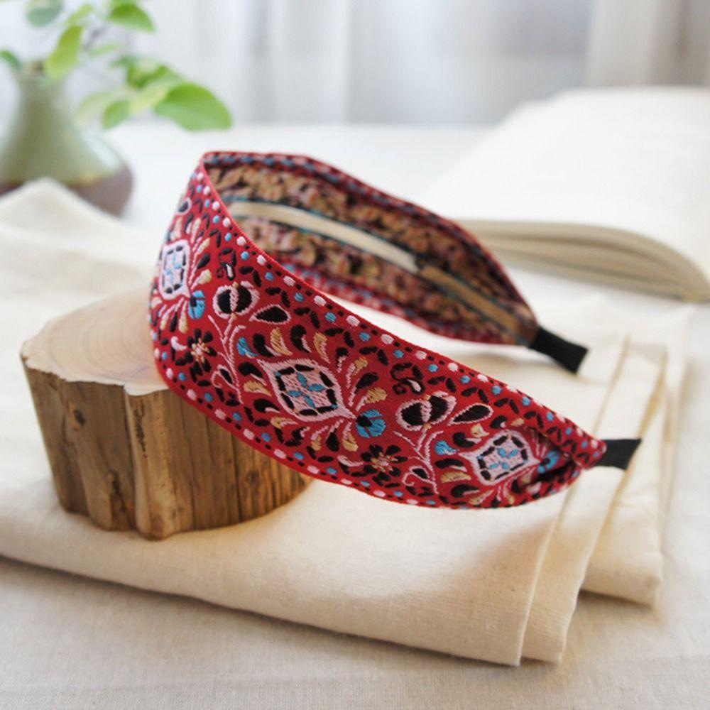 Женские богемные инструменты для укладки волос, вышитая лента, головной убор, повязки на голову, головные повязки, головные платки, обруч для волос