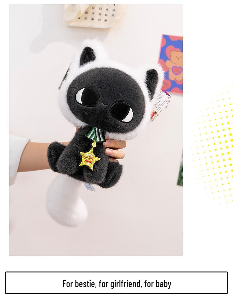 Cartoon Cat Moon Star Plush Pillow Toy for Girls