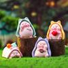 Реалистичная фигурка садовой свиньи из смолы, нарисованная с одеялом, украшение для рабочего стола, каваи, мультяшная свинья, микропейзажный орнамент