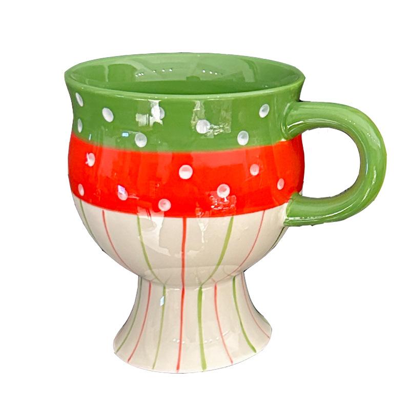 Персонализированные и креативные керамические кружки ручной росписи для домашнего использования, бокалы для красного вина высокого вида, офисные кофейные кружки, сувениры