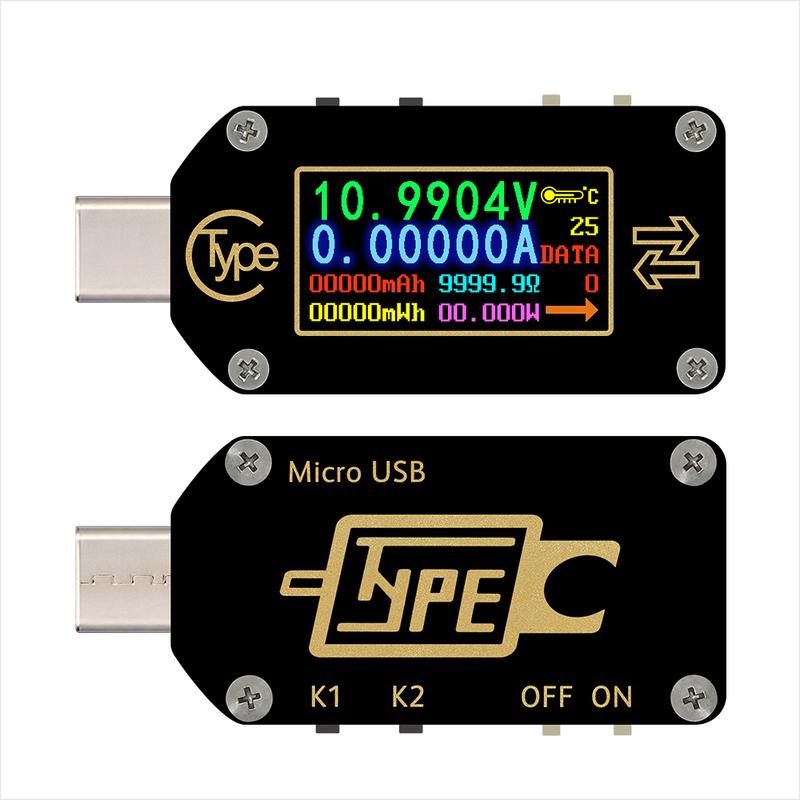 TC66/TC66C TC64 Type-C PD Триггер USB-C Вольтметр Амперметр Напряжение Двунаправленный Измеритель Тока Мультиметр PD Зарядное Устройство Батарея USB Тестер
