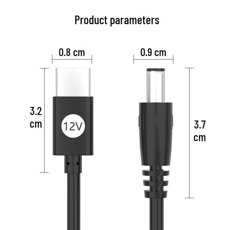 Кабель питания Type-C PD на DC 5.5x2.1мм