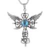 European and American Devil's Eye Cross Fashion Necklace Fashion Men's Hip Hop Pendant
