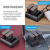 Charging Kit Triple Channel Charger with 2pcs 1300mAh Rechargeable Li-ion Batteries USB Charging