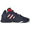 Adidas Оригинальные кожаные кроссовки Originals Streetball для спорта, удобные, с нескользящей подошвой, прочные, средней высоты, повседневные, для образа жизни, мужские, повседневные, сине-красные FY7995