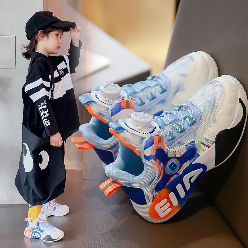 «Весна/осень 2025 г., дышащие сетчатые спортивные кроссовки для мальчиков и девочек с вращающимся дизайном Dunk».