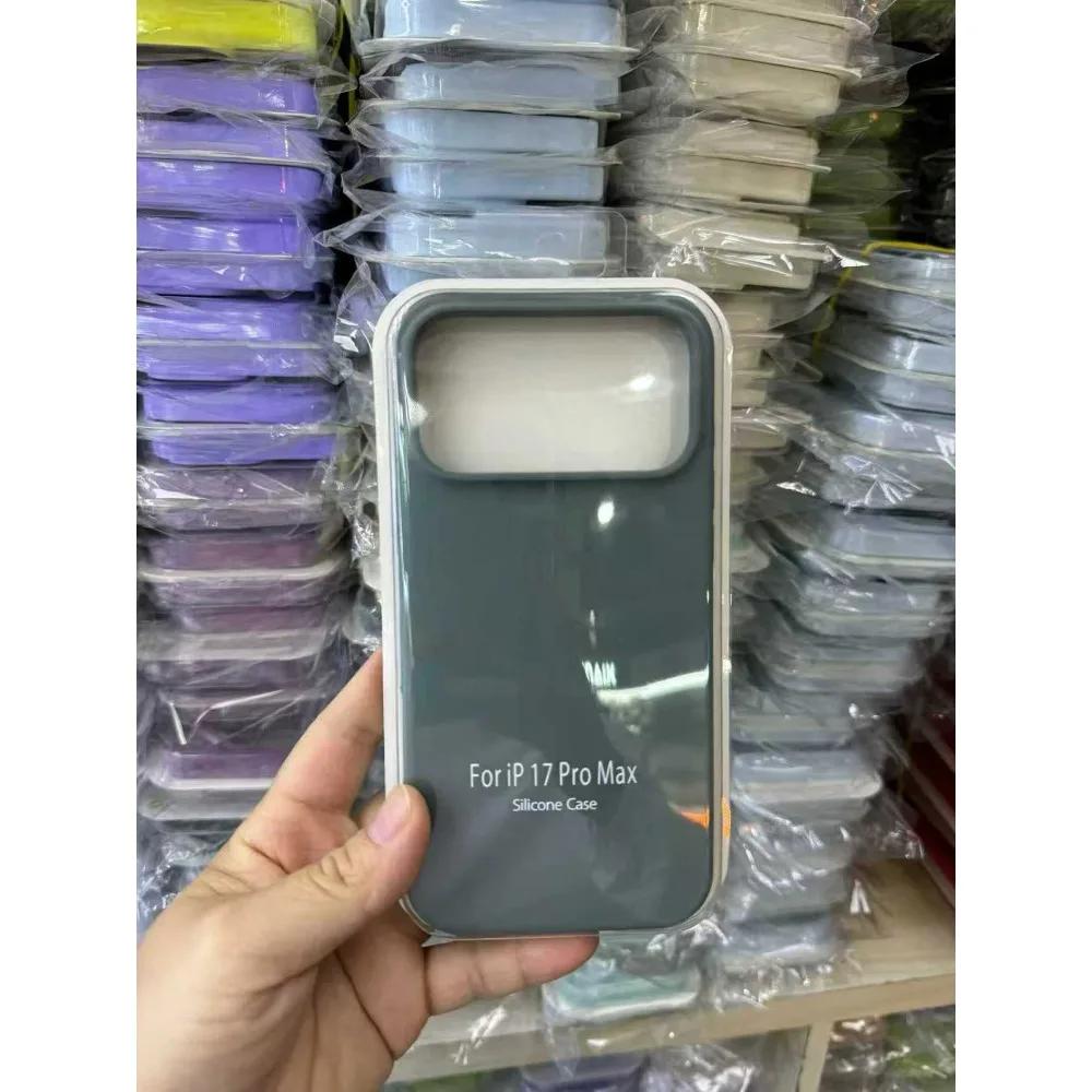 Ins Конфетный Цвет Официальный Чехол Для IPhone 17 Pro Max Air 16 15 14 Plus 13 12 Оригинальный Мягкий Жидкий Силикон Беспроводная Зарядка Защита От Падения Защитный Чехол