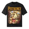 Футболка PESTILENCE 260 г/м² | Мужская Женская Оверсайз Снежная стирка 100% Хлопок