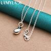 URMYLADY 925 Sterling Silver Wedding Women High-quality Classic Drop Bracelets Earrings Necklace Rings Fashion Jewelry Sets