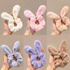 Autumn And Winter Plush Rabbit Ears Knotted Hair Band Fluffy Pig Large Intestine Ring Ponytail Headband Rubber Band Hair Accessories