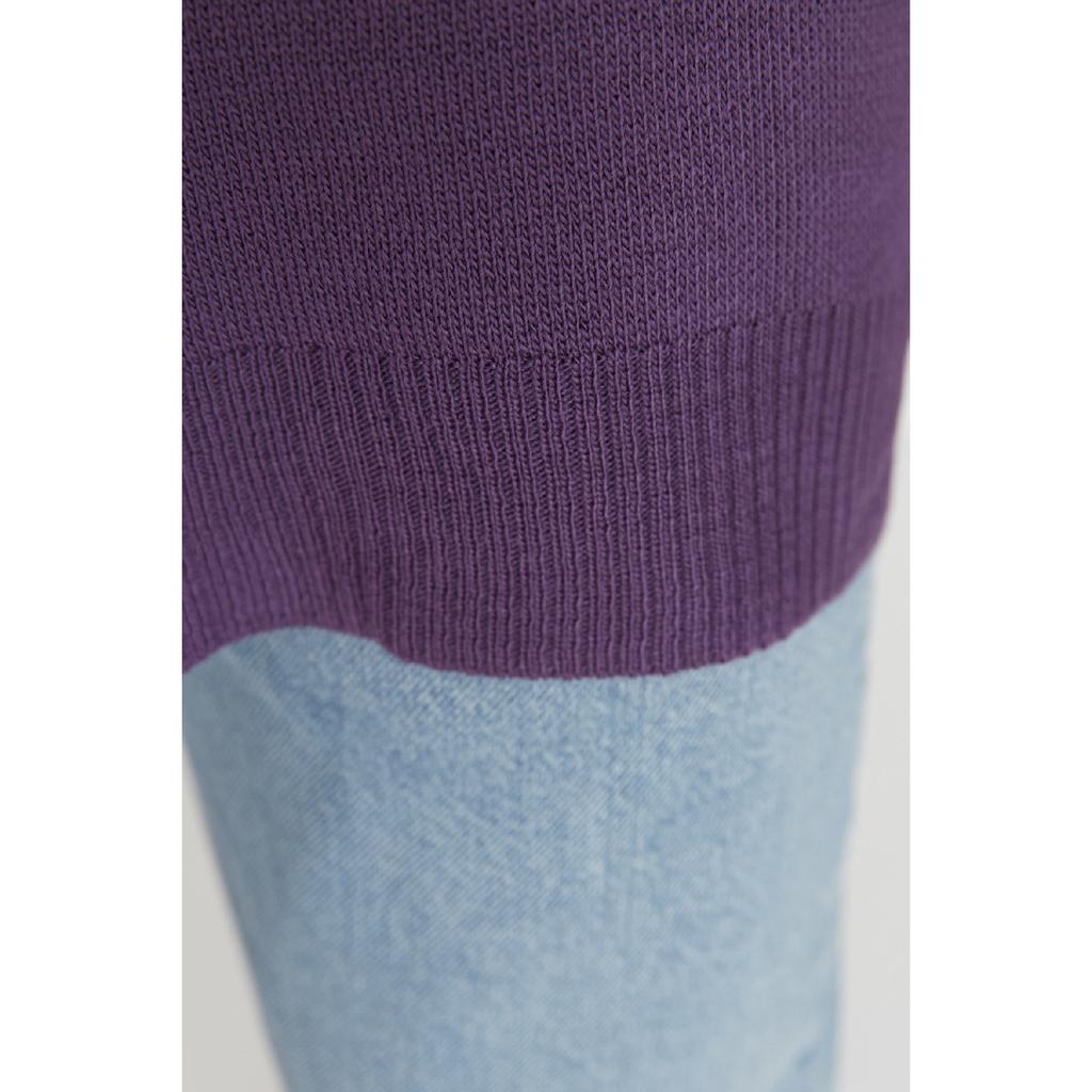 Фиолетовый вязаный свитер Tctaw23ak00014