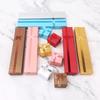 6P Bowknot Jewelry Box Earring Jewelry Organizer Box Shell Storage Box Paper Organizer Storage Bronzing Jewelry Display Gift Case