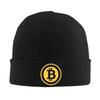 Bitcoin BTC Криптовалюта Вязаные шапки-бини Зимние Уютные Эластичные Толстые На открытом воздухе Вязаная шапка Теплые шапки-бини Шапка