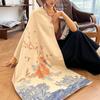 Scarf Women'S Autumn And Winter New Item Cashmere Blend Double-Sided Color Warm Shawl Thick Long Scarf High-End Sense Fashionable And Versatile