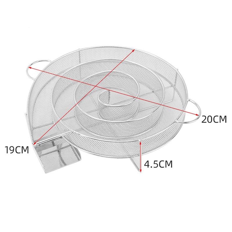 Генератор холодного дыма из нержавеющей стали, угольный барбекю, круглые сетки, щепа яблони, коптильня, аксессуары для гриля-барбекю для лосося