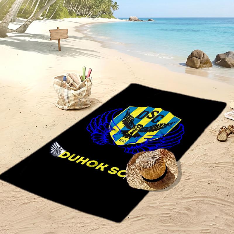 duhok sport club Printed Beach Towel Quick Dry Soft TowelPortable Large Rectangular Beach Blanket for Travel Swimming Pool