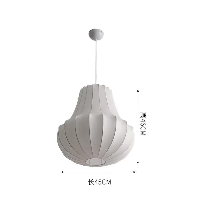 French Designer Silk Multiple Styles Pendant Lamp for Dining Room Kitchen Island Suspension Hanglamp LED Lighting House Fixture