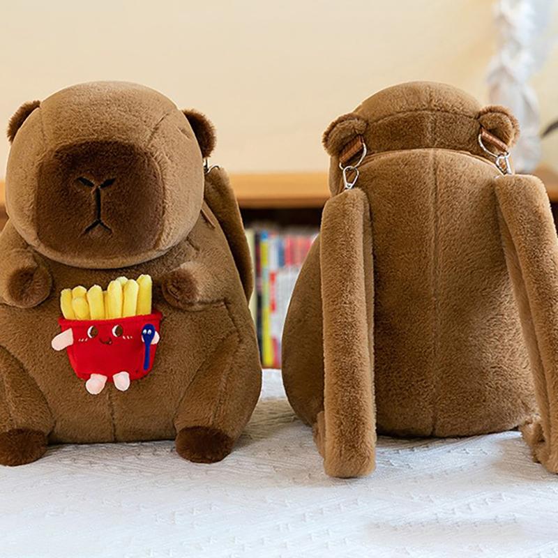 35 см Капибара плюшевый рюкзак кавайная плюшевая кукла меховая сумка детская сумка сумка через плечо мини рюкзак сумки подарки для друга