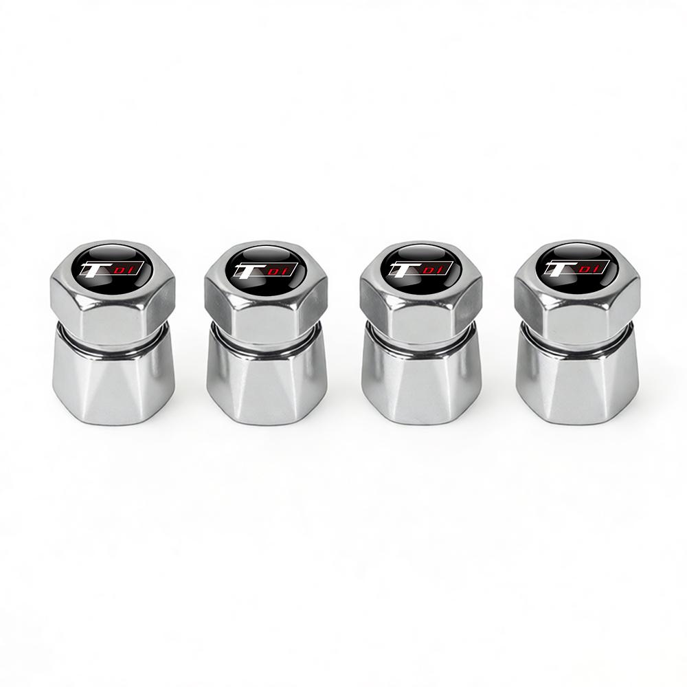 4 шт. Алюминиевые колпачки на ниппель шин автомобиля, Алмазные колпачки на вентиль шины, Герметичная крышка, Водонепроницаемая, Пылезащитная, Для VW Jetta Golf EOS GTI, Автоаксессуары