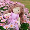 BlissfulPixie Waldorf Doll Handmade Doll Amy Soft Girl Cute Plush Toy Perfect Doll for Kids - 12"