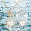 Korean-Style Freshwater Pearl Pendant Necklace – Elegant, Versatile Women's Fashion Accessory