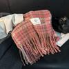 Осень и зима новый клетчатый шарф из искусственного кашемира Maillard женский зимний с высоким чувством универсальный платок утолщенный теплый шарф