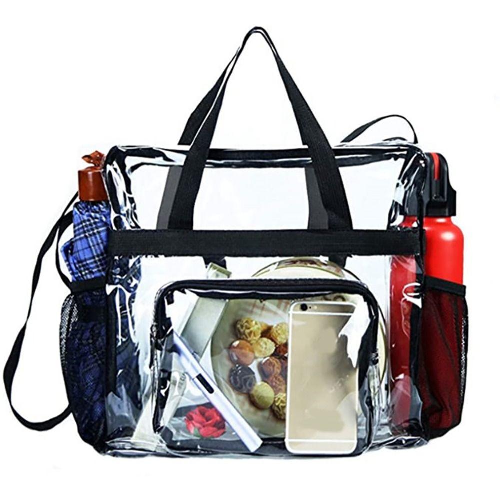 Front Pocket Large Capacity Clear Bag Unisex Travel Shoulder Bag Mini Handbag
