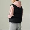 Reebok Comfortable Casual Fashion Solid Color Down Vest Women Vest Black 24FRM206WGH0