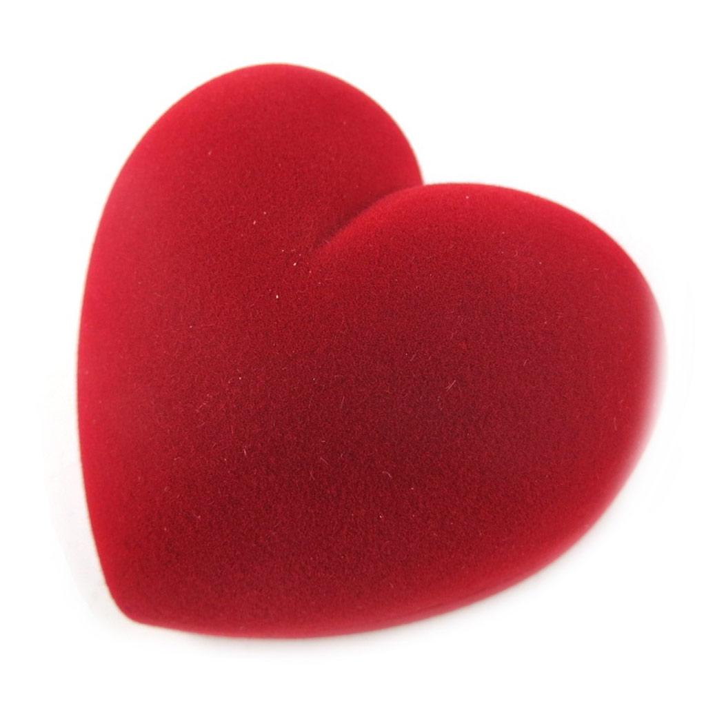 Les Trésors De Lily [L1474] - Коробка для колец 'Coeur Volupté', красная - 6x6x4 см