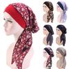 Женский пасторальный эластичный хлопковый тюрбан, шапка, головной платок, бандана, пиратская шапка, головной убор