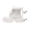 Snow Boots Woman Shoes Winter Footwear Outdoor Mid-calf Platform Plus Size Designer Elegant Comfortable Chunky Heel New in Offer