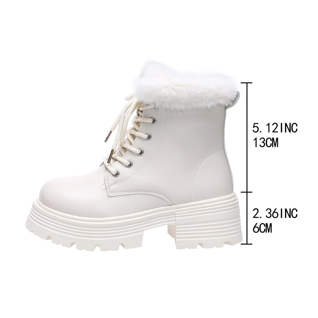 Snow Boots Woman Shoes Winter Footwear Outdoor Mid-calf Platform Plus Size Designer Elegant Comfortable Chunky Heel New in Offer
