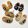 Birken Милые Мультяшные Детские Весенние Закрытые Тапочки на Толстой Подошве