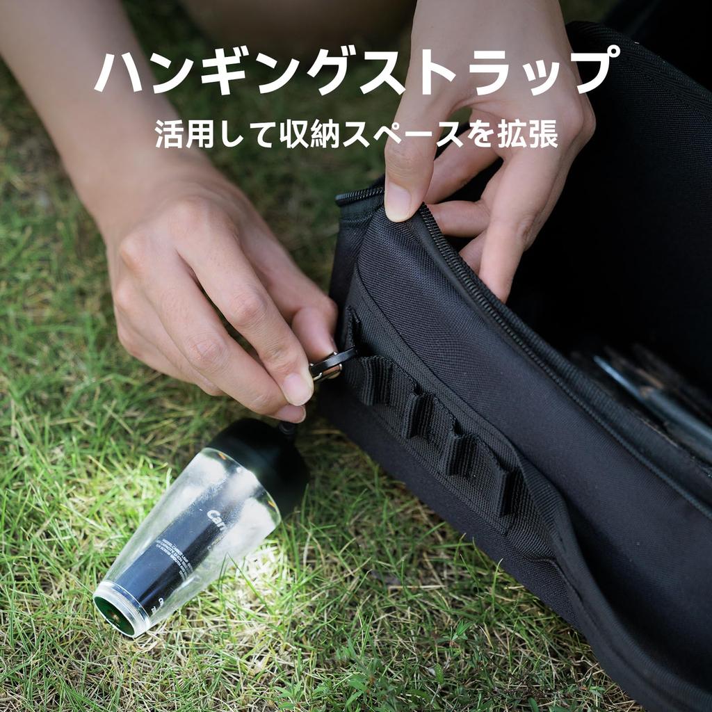 [Official] BLACKDOG Peg Case, Tool Bag, Camping/Outdoor Accessory Storage Case, Water-Repellent, Stain-Resistant, Easy To Carry