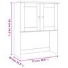 Верхний модуль для буфета ALTA 77x30x92 см Массив сосны
