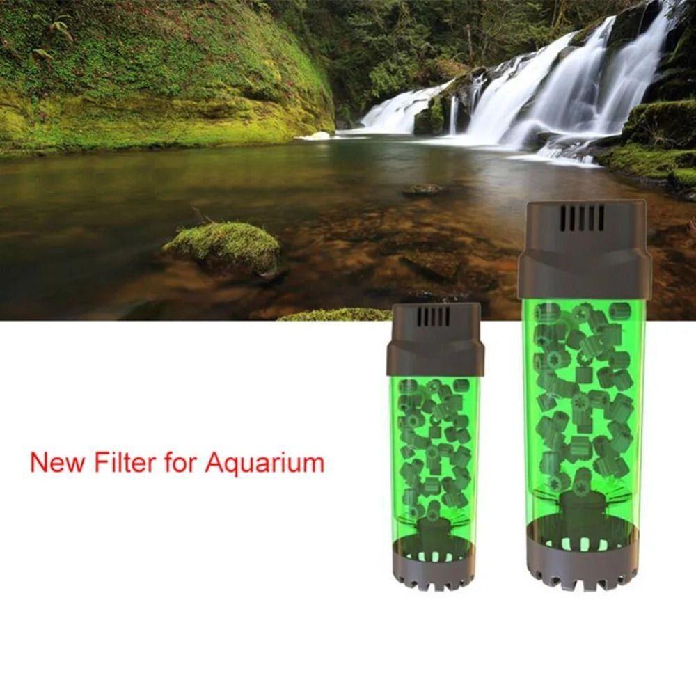 Green Fish Tank Fluidized Bed Filter Plastic Bio Sponge Filters Aquarium Filter Aquarium