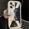 Мягкий чехол для телефона с геометрическим мраморным узором для Xiaomi Poco X7 X6 X5 Pro X4 Gt X3 F7 Ultra M8 M7 Redmi 15C 15 14C 13 13C 12 12C 10