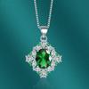 Sace Gems Классический роскошный циркон для женщин кулон ожерелье ювелирные изделия свадебное обещание вечерние подарок