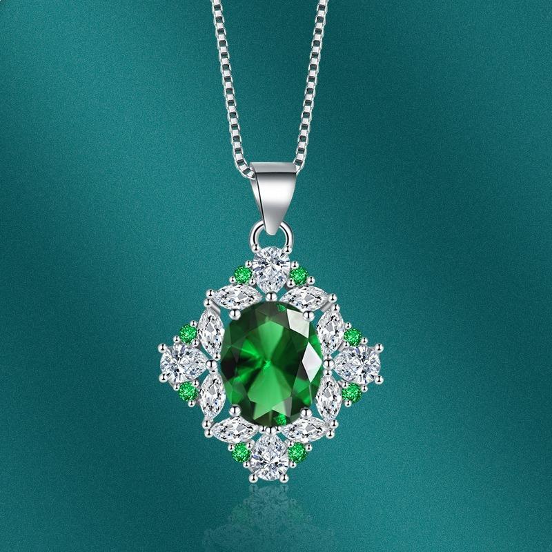 Sace Gems Классический роскошный циркон для женщин кулон ожерелье ювелирные изделия свадебное обещание вечерние подарок