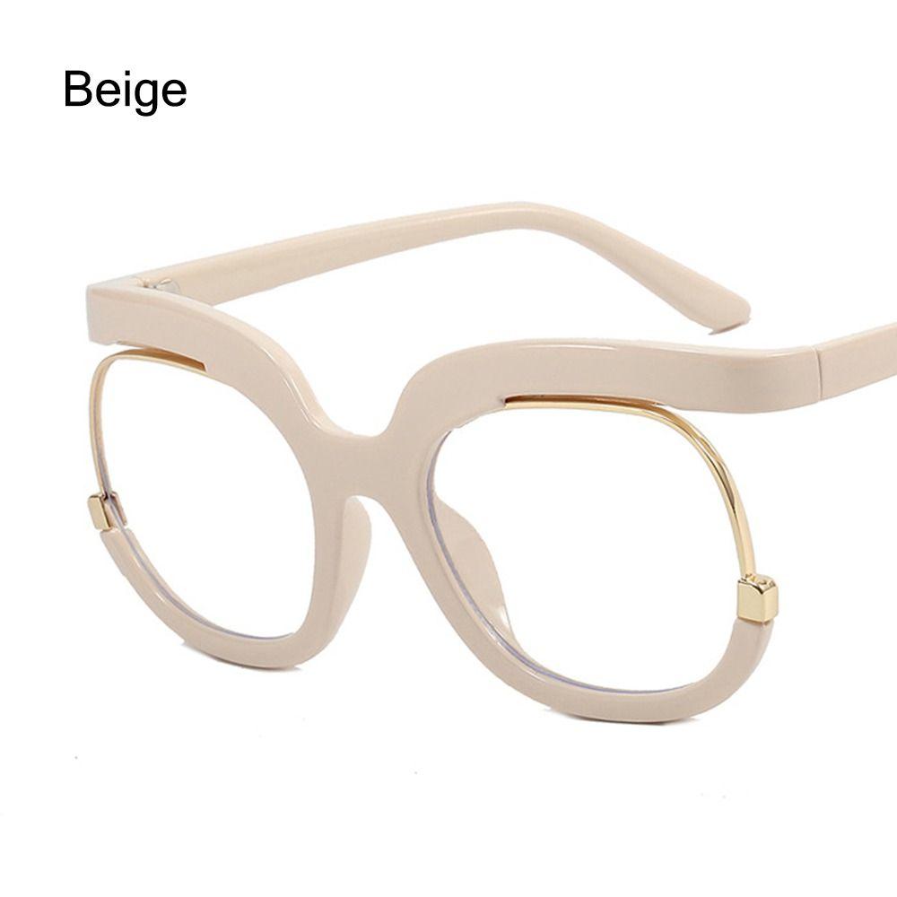 Clear Blue Ray Blocking Eyeglasses Large Glasses Frame Spectacle Frame for Women Anti-Blue Light Trend Round Eyeglasses