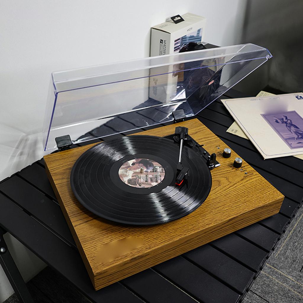 Ретро Виниловый Проигрыватель LP Портативный Проигрыватель Винтажный Граммофон 3 Скорости BT5.0 Беспроводные Динамики Линейный
