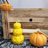 Форма для тыквы-украшения DIY, силиконовая для свечей на Хэллоуин, форма для изготовления ароматических свечей ручной работы, многоразовая, для литья гипса, цемента, глины, эпоксидной смолы