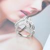 Fashion Tri-circle Scarf Women Ring Shawl Buckle Brooch Clip Jewelry Accessories