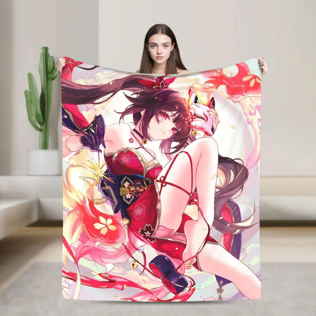 Супер Теплое ОдеялоДетское Взрослое Кемпинг Honkai Star Rail Плед Фланелевое Покрывало Для Улицы Новинка Покрывало для Дивана-Кровати