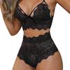 Lapa Женское кружевное нижнее белье с ремешками, бюстгальтер, сексуальное нижнее белье, шорты, трусики, 2 шт., одежда для сна, ночное белье