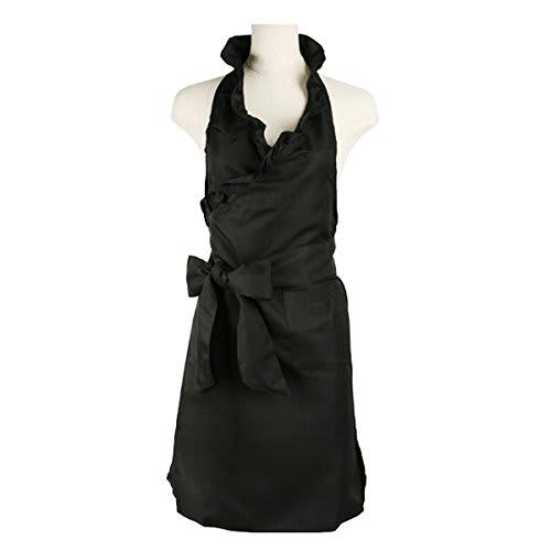 Seven Esthe Frill Apron, Black, Uniform, Salon Apron, Nail Apron, Work Apron, Professional Apron, Staff Apron, Cafe Apron, Solid Color Apron, Workwear