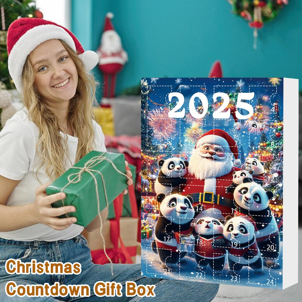 24-дневный рождественский адвент-календарь, календарь обратного отсчета, 2D-подвеска в виде плоского акрилового медведя, подвеска обратного отсчета, милый шарм в виде рождественской елки