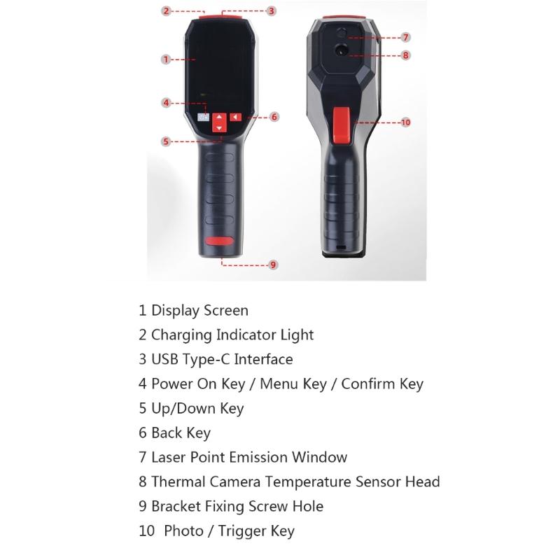 Thermal Imaging Camera for Water Pipe Leak and Power Electrical 240x240 Handheld Infrareds Thermal Imager