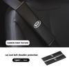 NAQF7 1/2Pcs Carbon Fiber Car Seat Belt Cover Shoulder Pad Protector Cover Safety Belt Padding Pad Cushion For KIA K5 Rio Ceed Rio K2